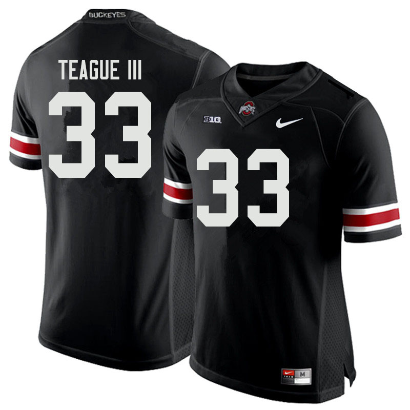 Ohio State Buckeyes #33 Master Teague III College Football Jerseys Sale-Black